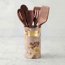 MacKenzie Childs Wild Rose Mauve Utensil Holder