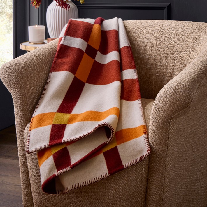 Keiran Wool Jacquard Throw | Williams Sonoma