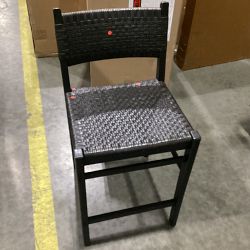 OPEN BOX: Sullivan Woven Dining Counter Stool, Ebony