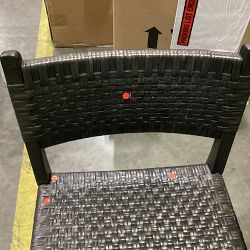 OPEN BOX: Sullivan Woven Dining Counter Stool, Ebony