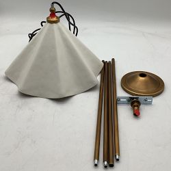 OPEN BOX:Isabella Ruffle Pendant, 14", Antique Brass