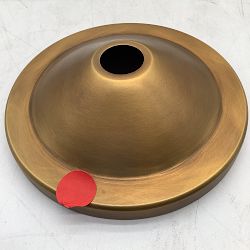 OPEN BOX:Isabella Ruffle Pendant, 14", Antique Brass