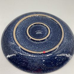 OPEN BOX:Cyprus Reactive Glaze Dinner Plates, Set of 4, Blue