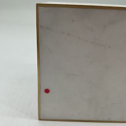 OPEN BOX:White Marble and Brass Tissue Holder