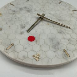 OPEN BOX:Honeycomb Marble Clock