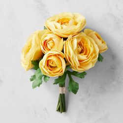 Real Touch Faux Yellow Ranunculus Bundle