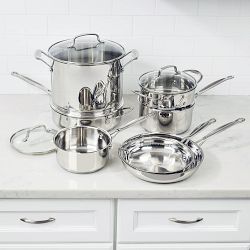 Cuisinart Chef's Classic Stainless-Steel 11-Piece Cookware Set