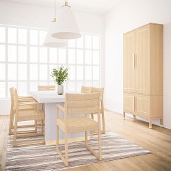 Majorca Extendable Rectangular Dining Table (88"-128")