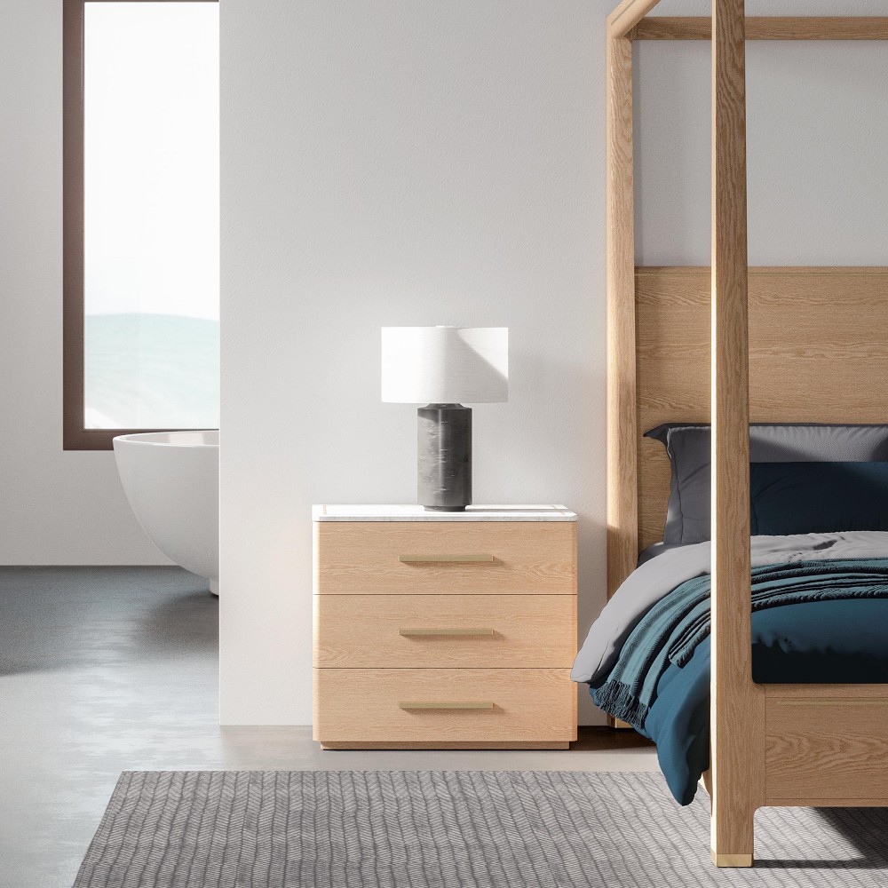Angelo 3-Drawer Power Nightstand (34") by Williams Sonoma Home