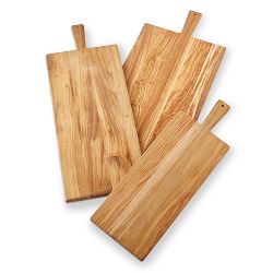 Olivewood Rectangular Cheeseboard with Olivewood Cheese Knives