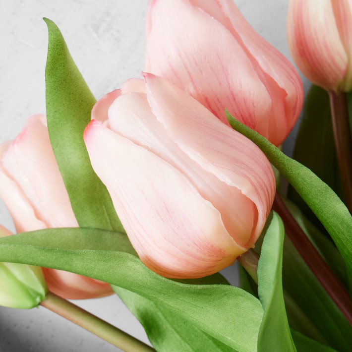 Real Touch Faux Tulip Bouquet | Williams Sonoma