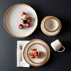 Brushed Gold Dinnerware Collection