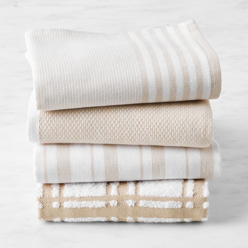 Williams Sonoma Super-Absorbent Multi-Pack Towels, Set of 4, Khaki
