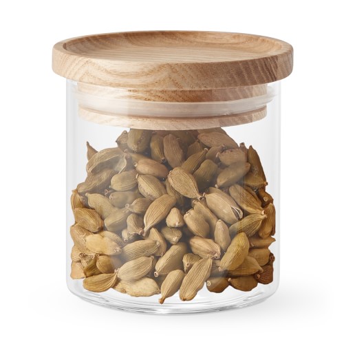 Hold Everything Stackable Spice Jar, Ashwood, Single