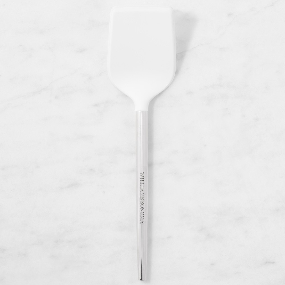 Williams Sonoma Stainless-Steel Silicone Solid Turner - White