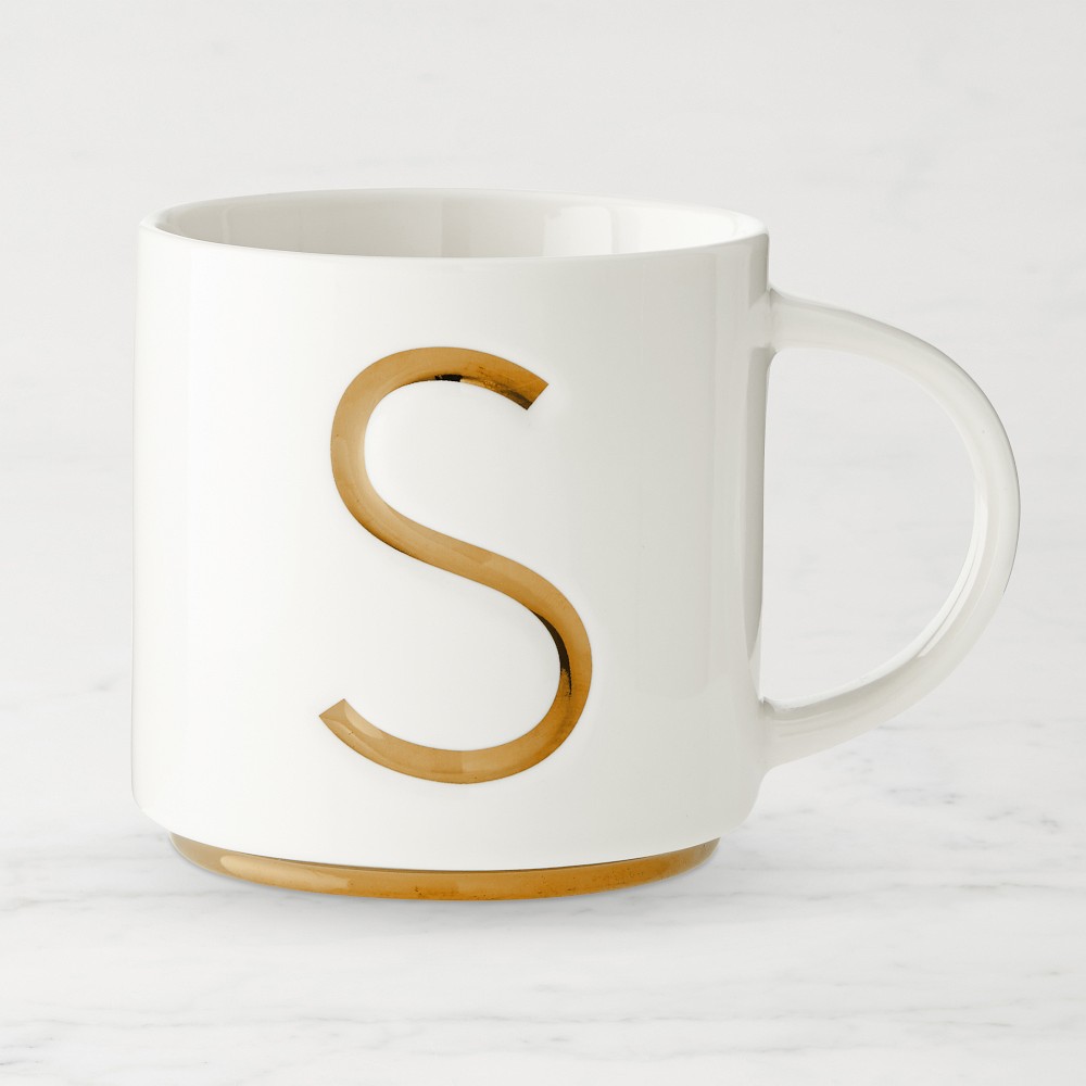 Gold Monogram Mug - S