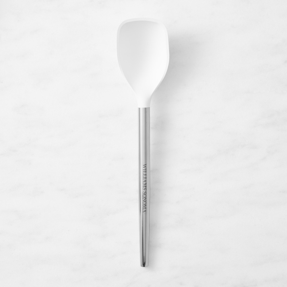 Williams Sonoma Stainless-Steel Silicone Flexcore Deep Spoon - White