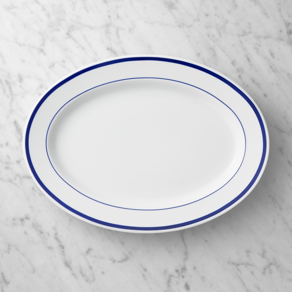 Brasserie Oval Platter - Blue