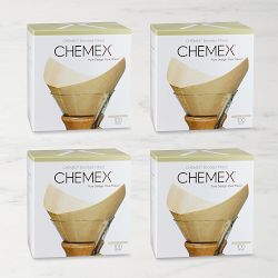 Chemex Unbleached Square Coffee Filters, 4-Pack