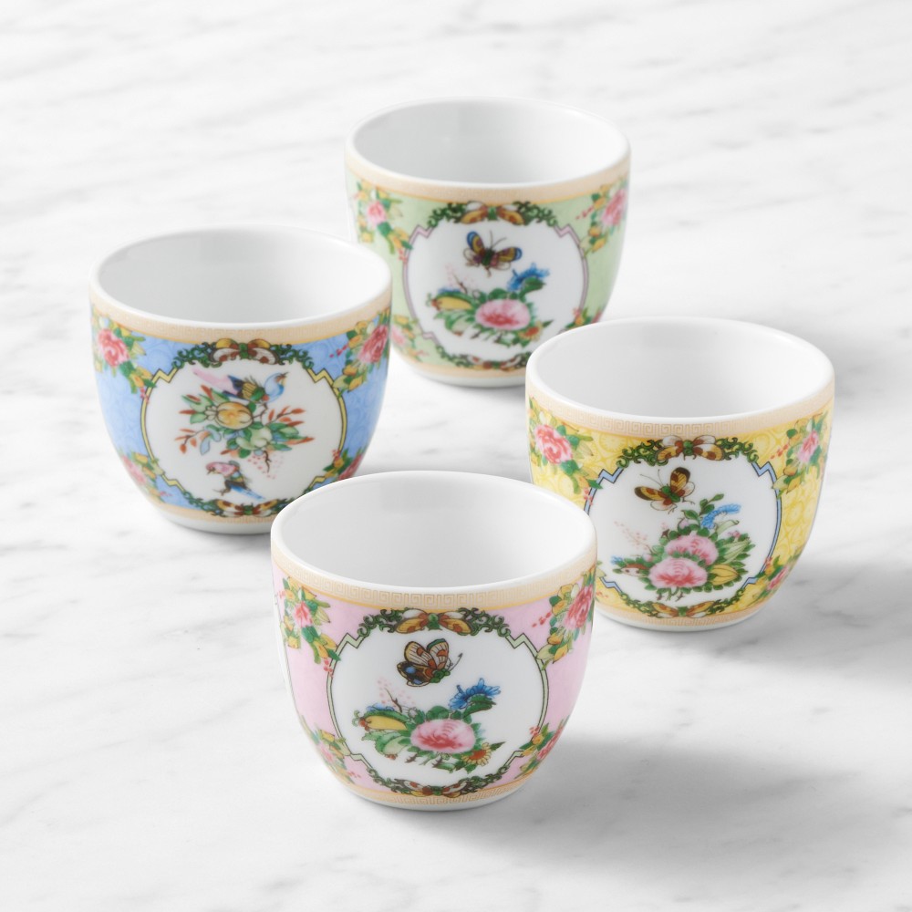 Famille Rose Espresso Cups, Set of 4 - Set of 4