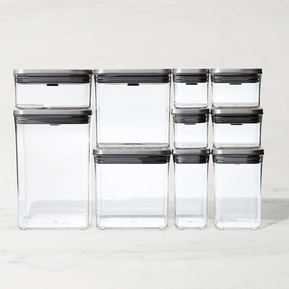 OXO POP 12-Piece Container Set, Steel - Steel