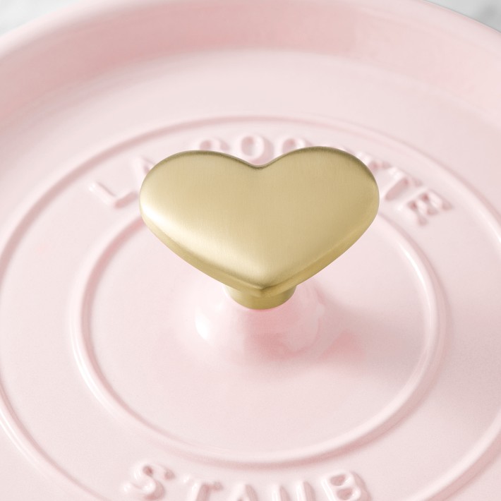 Staub Figural Heart Knob Gold | Williams Sonoma