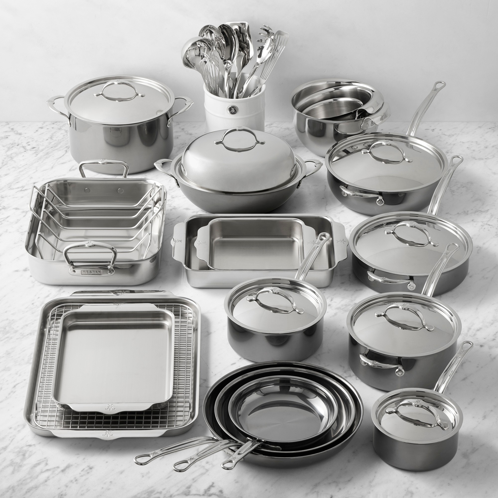 Hestan NanoBond® Titanium Stainless-Steel 35-Piece Cookware Set