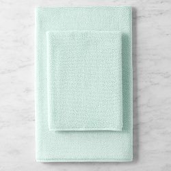 Plush Bath Towels, Seafoam