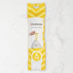 Brabantia PerfectFit Trash Bags, Code A Trash Bags White