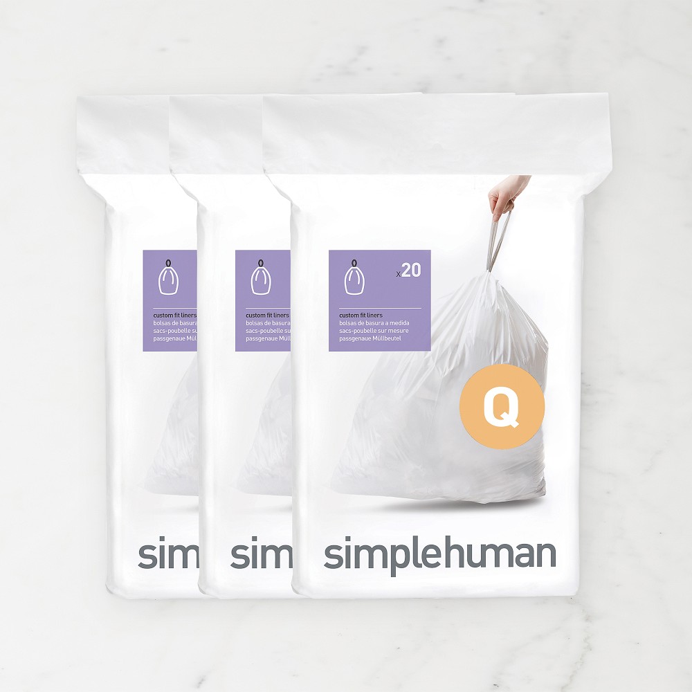 simplehuman™ (Q) Custom Fit Liners - 60pk