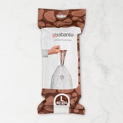 Brabantia PerfectFit Trash Bags, Code L, 12 Gallon (40-45L), 120 Trash Bags