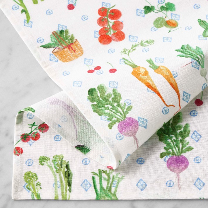 タオル house on the hill small towel set 002 Hill House Tea Towels, Set of 2 | Williams Sonoma