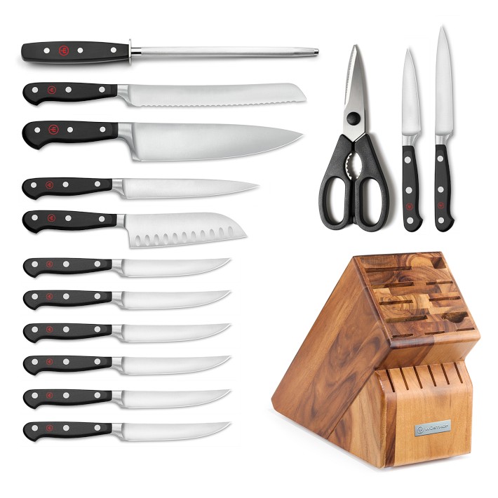 Wüsthof Classic Knife Block, 15-Piece Set | Williams Sonoma