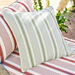 Hill House x Williams Sonoma Home Georgia Stripe Outdoor Pillow Cover