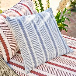 Hill House x Williams Sonoma Home Georgia Stripe Outdoor Pillow Cover