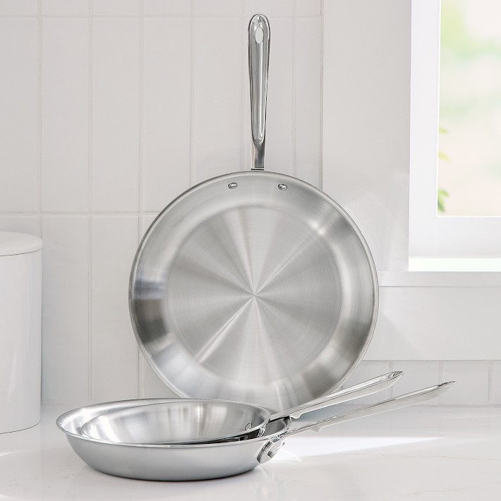 All-Clad D5® Stainless-Steel Fry Pan, Set of 3 | Williams Sonoma