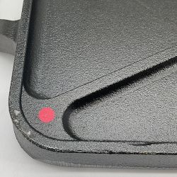 OPEN BOX:Lodge Chef Seasoned Cast Iron Reversible Griddle/Grill