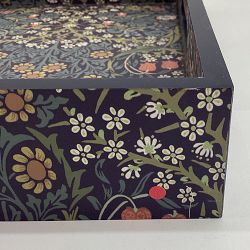 OPEN BOX:Morris &amp; Co. x Williams Sonoma Home Blackthorn Tray, 14" x 18", Blue