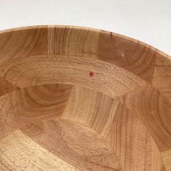 OPEN BOX:Open Kitchen by Williams Sonoma Salad Bowl, Light Wood,14"