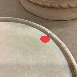 OPEN BOX:Williams Sonoma Terracotta Rope Trim Planter, Extra Large