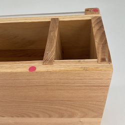 OPEN BOX:Hold Everything Magnetic Block Knife Storage, Ashwood