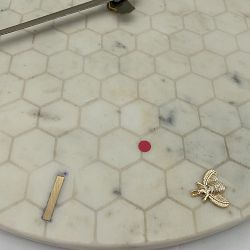 OPEN BOX:Honeycomb Marble Clock
