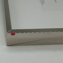 OPEN BOX:Polished Nickel, Gallery Frame, Polished Nickel, 5" X 7"