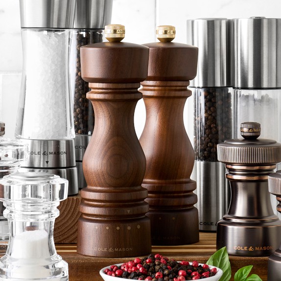 Cole and Mason London Walnut Mills Set, 7