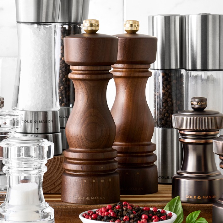 Cole and Mason London Walnut Mills Set, 7