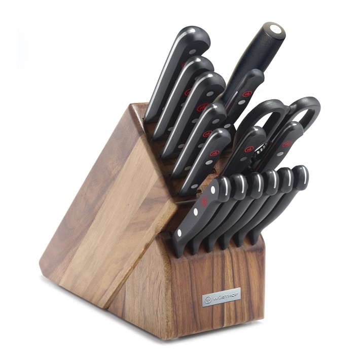 Wüsthof Gourmet Knife Block, 17-Piece Set | Williams Sonoma