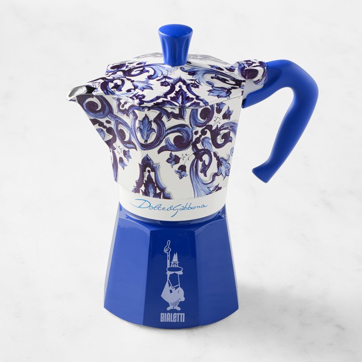 Bialetti Moka Dolce & Gabbana Blu Espresso Maker | Williams Sonoma