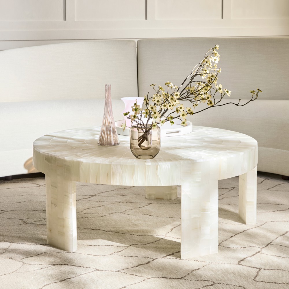 Mira Round Coffee Table (48") by Williams Sonoma Home