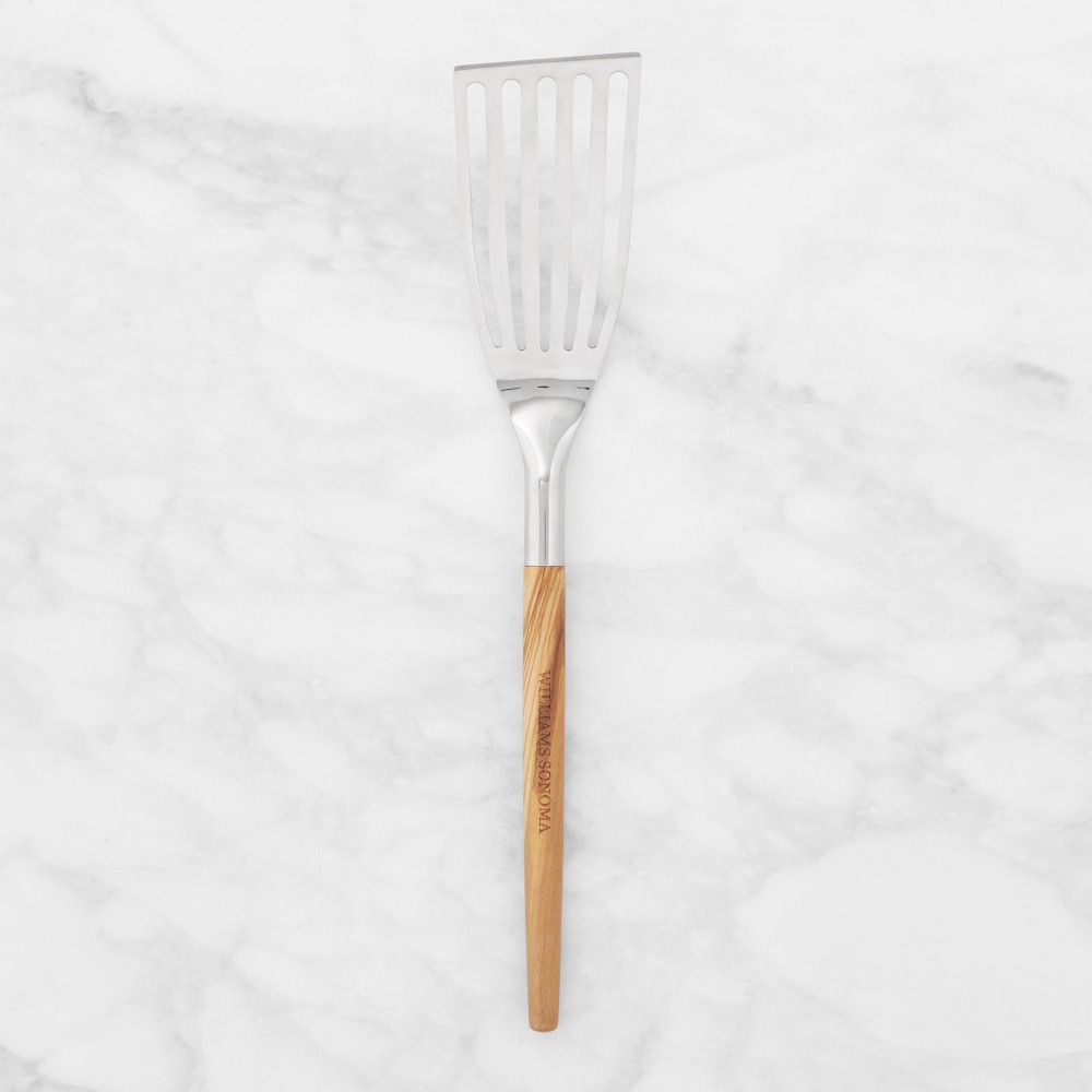 Stainless-Steel Olivewood Fish Spatula