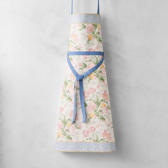 Garden Flowers Apron, Cotton, Floral Print | Williams Sonoma